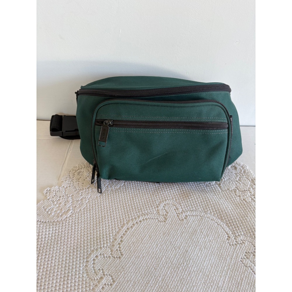 Western Pack Forest Green Canvas Fanny Pack Waist Bag Travel Organizer Korus